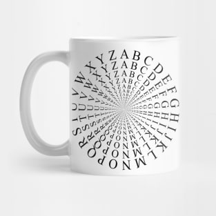 Alphabet Rings Mug